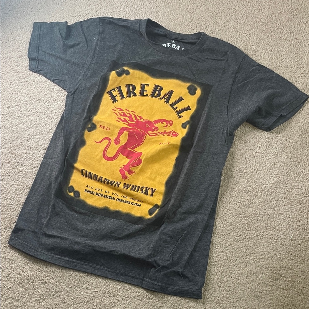 Fireball Whisky Gray T-Shirt